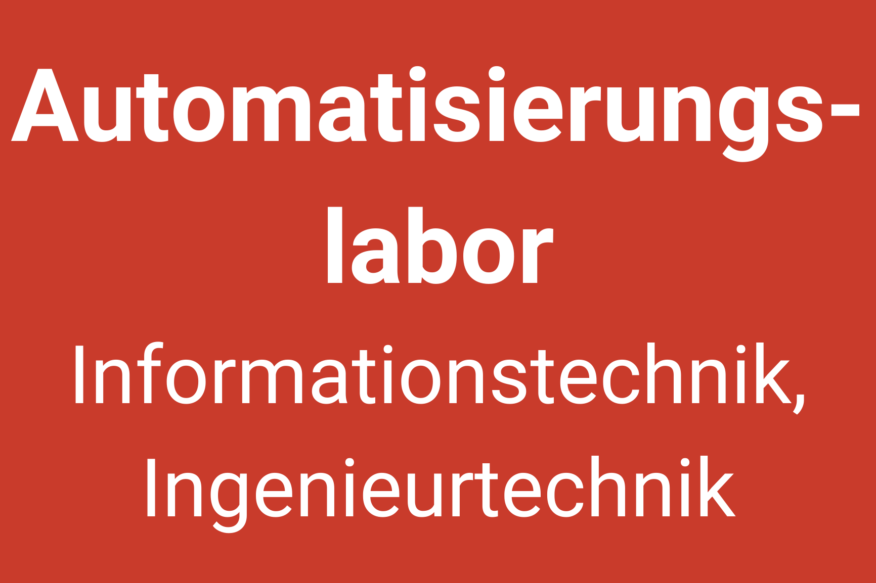 Automatisierungslabor