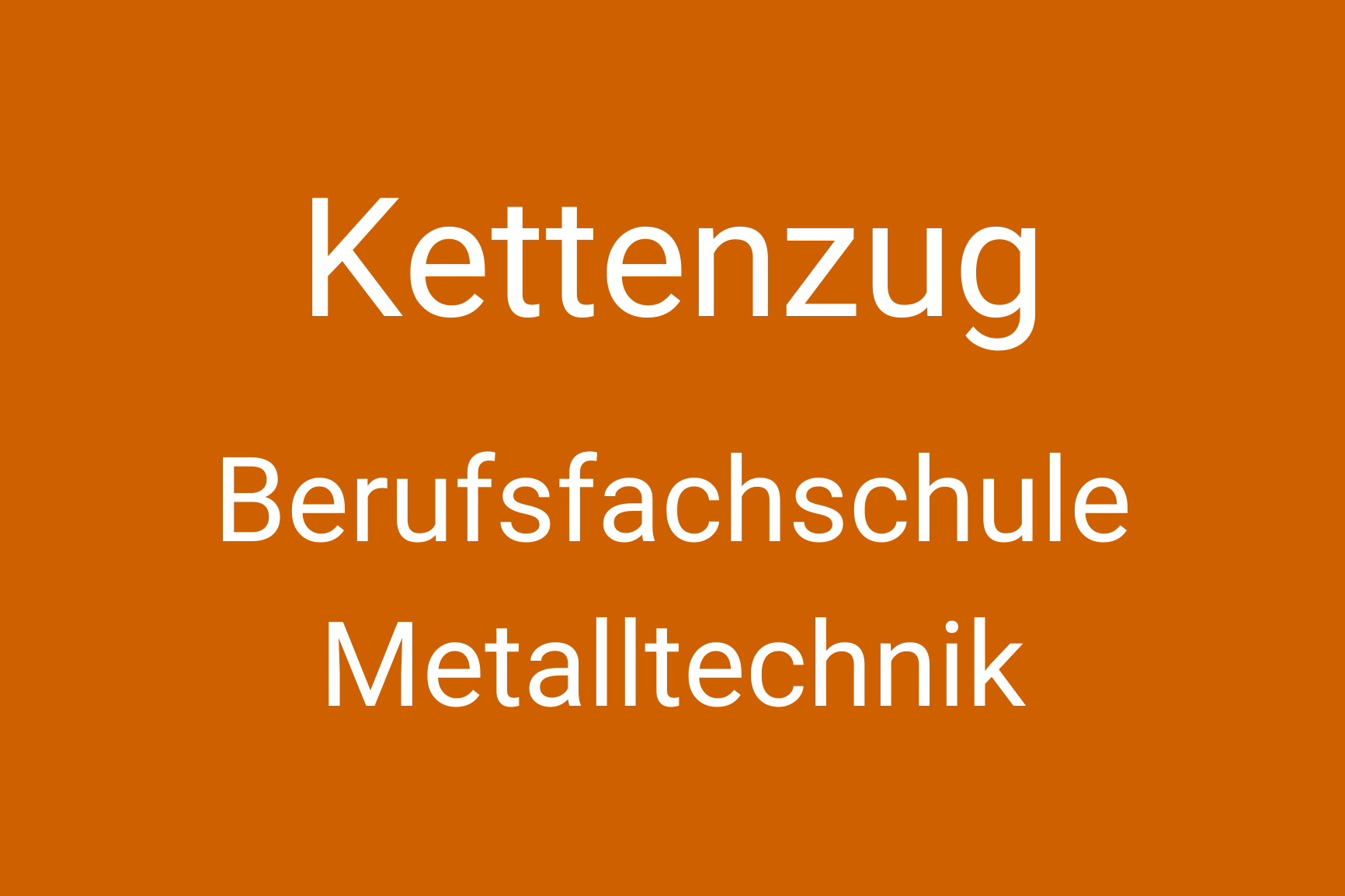 Metall Kettenzug